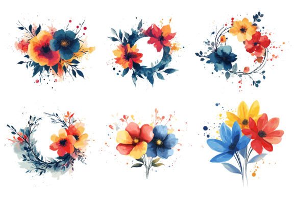 Download Watercolor Floral Logo with Soft Hues - Premium Resources