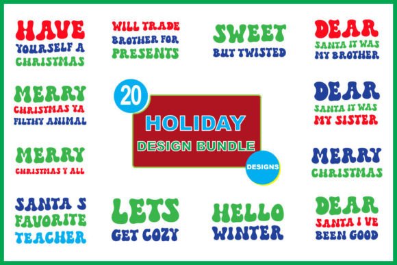 Download Retro HoliDay T-shirt Design Bundle, - Retro holiday Collection